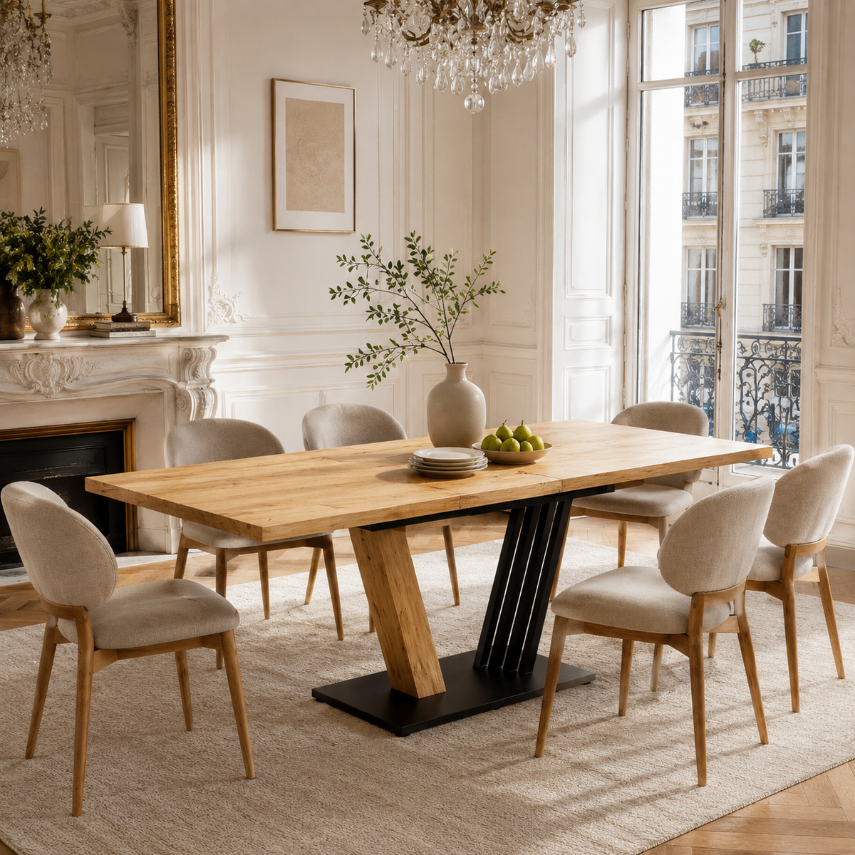 Table en Bois de Salle à Manger Image