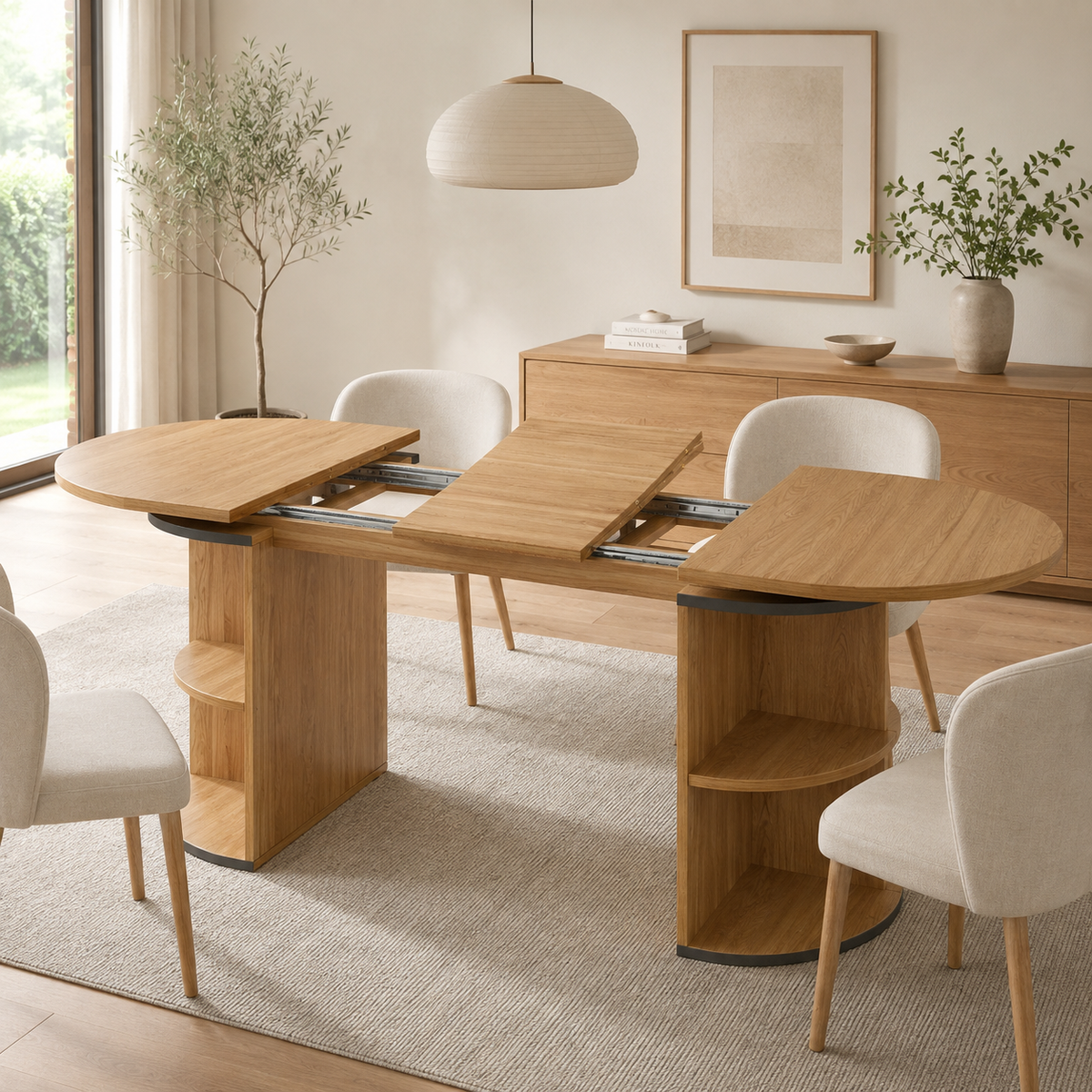 Table en Bois Extensible Image