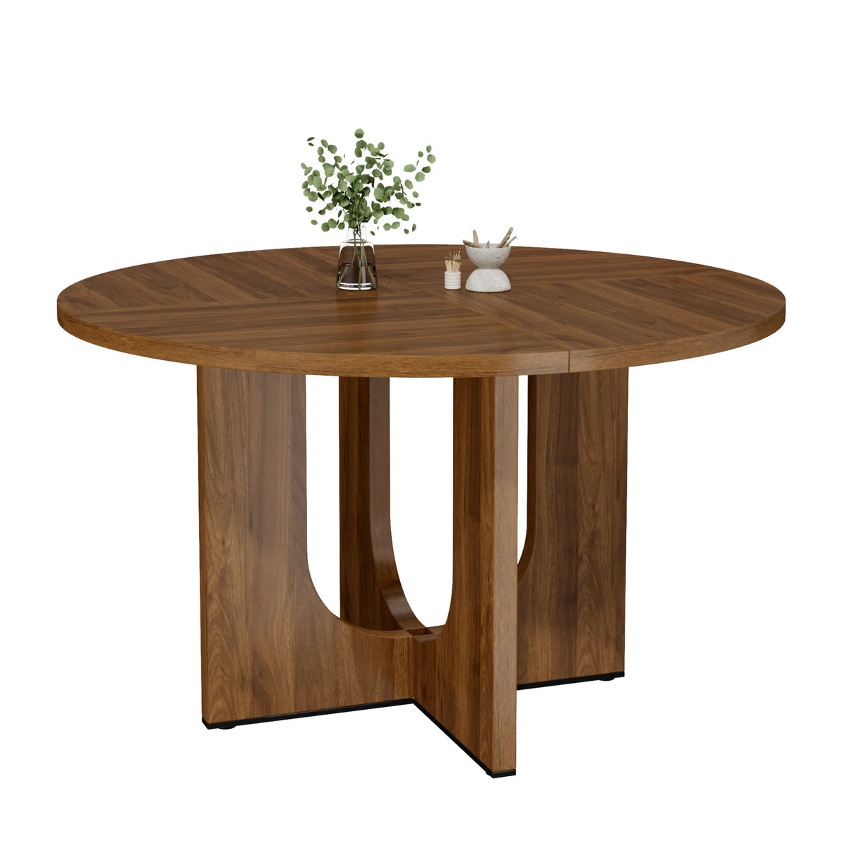 Table en bois ronde style scandinave